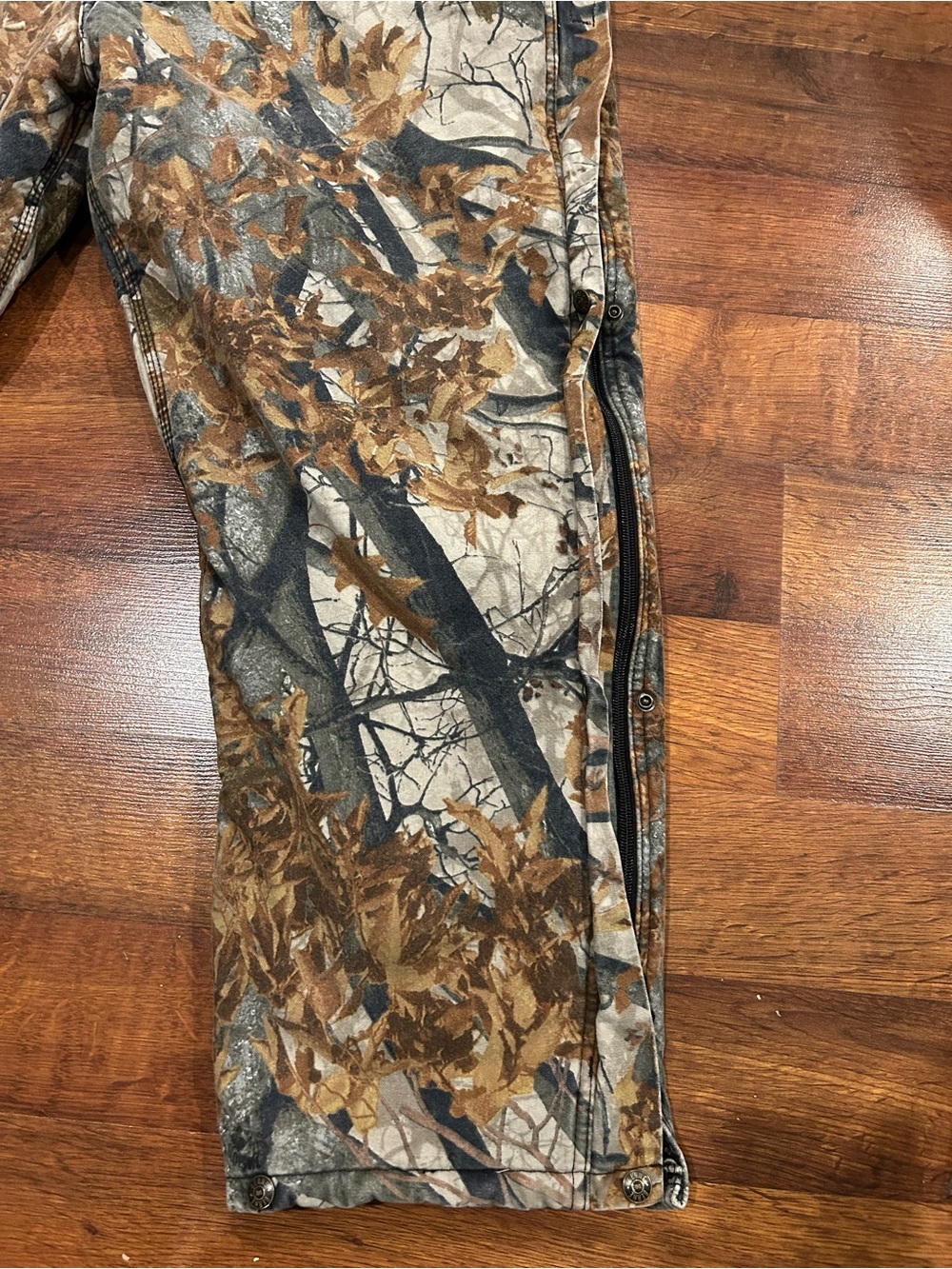 Berne Apparel Camo Insulated Hunting Bib Overalls X-large Short Zip XL Pockets - Picture 2 of 11